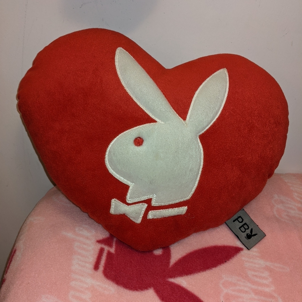 Sold Playboy heart pillow ❤️🐰 - Picture 3 of 5